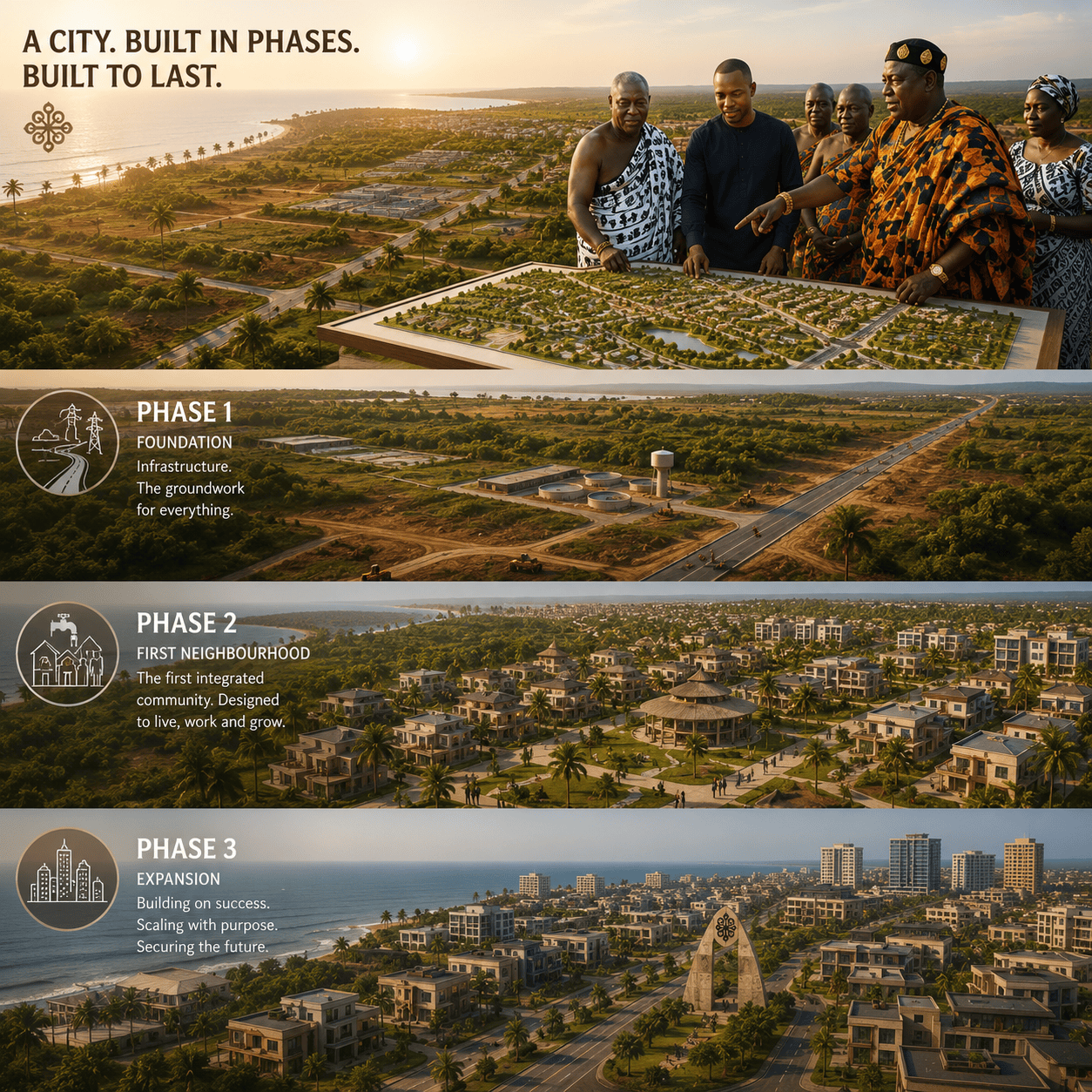 The Africa Diaspora Village Phases